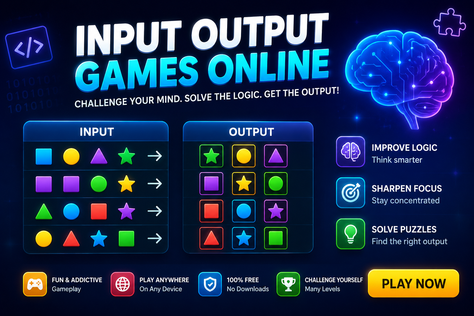 Input Output Games Online – Best Brain Puzzle Games to Play in 2026